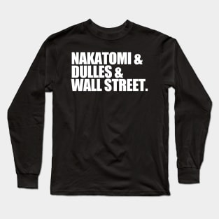 Die Hard Locations Long Sleeve T-Shirt